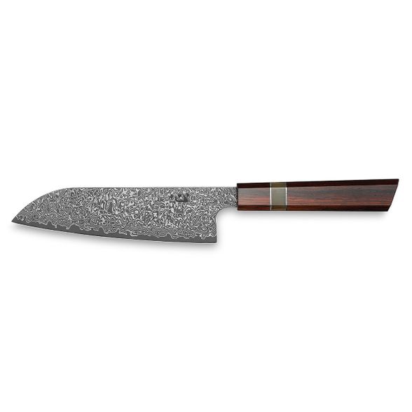 Цена наНож кухонный Xin Cutlery Santoku XC123 193мм, сталь VG-10/дамаск, рукоять дерево палисандр