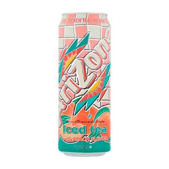Аризона Iced Tea Peach Холодный черный чай со вкусом персика, 650мл (США)