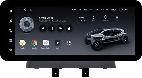 Магнитола для Changan Alsvin 3 2018+ - Teyes LUX ONE ROUND монитор 12.3" 2K QLED на Android 10, Быстрая, CarPlay, 4G SIM-слот