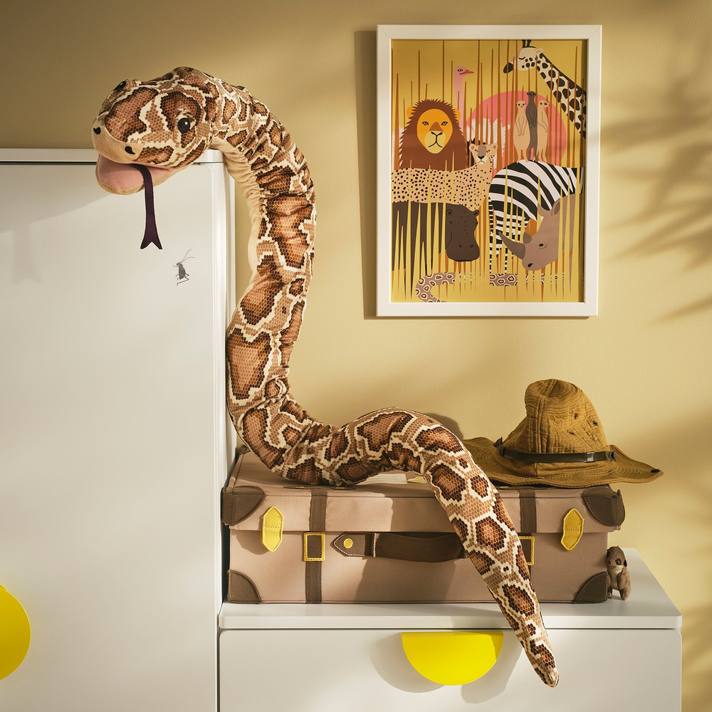 IKEA DJUNGELSKOG  (ИКЕА ДЙУНГЕЛСКОГ)  -  Игрушка на руку - змея/бирманский питон
