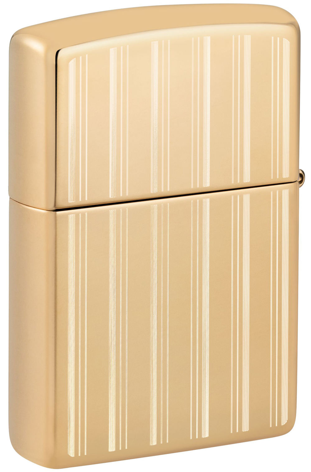 Зажигалка Zippo Classic с покрытием High Polish Brass, латунь/сталь, золотистая, 38x13x57 мм