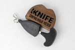 CS_43NSK Mini Pal - нож с фикс. клин., AUS8A, резин. рук-ть пластиковые ножны