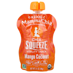Mamma Chia, Organic Chia Squeeze, Vitality Snack, манго и кокос, 8 порций по 99 г (3,5 унции)