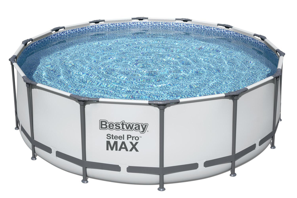 Бассейн каркасный BestWay Steel Pro Max 15232 л/фильтр-насос 3028 л/ч/лестница/тент