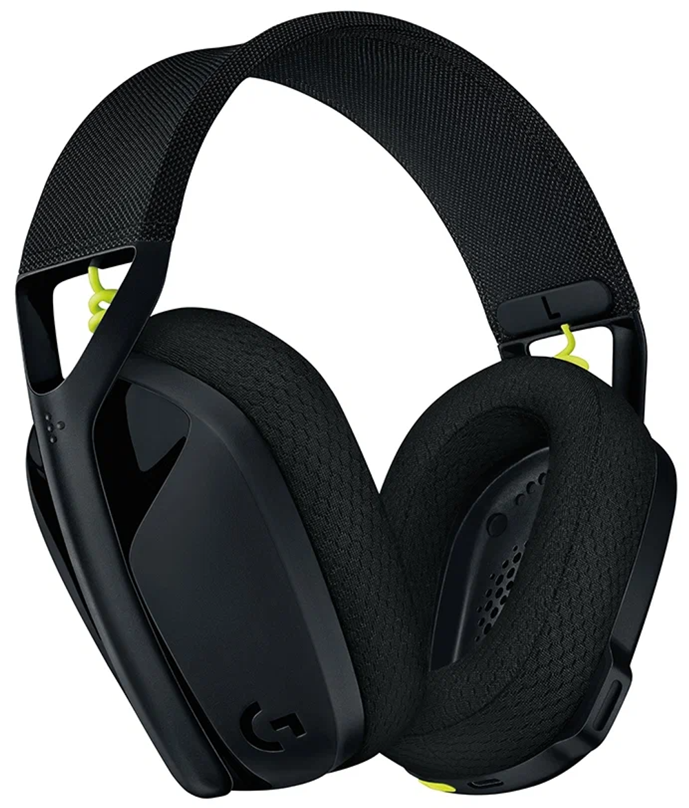Беспроводная компьютерная гарнитура Logitech G G435, черный/неоновый желтый
