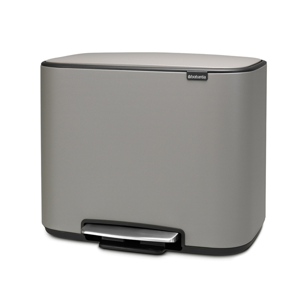 Мусорный бак Bo Pedal Bin 3x11л Brabantia Минерально-серый