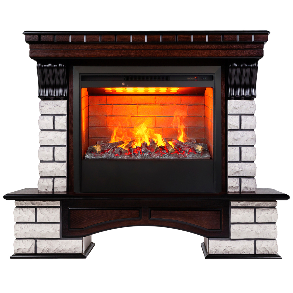 Каминокомплект Real Flame Country Rock 26 AO с очагом 3D Helios 26