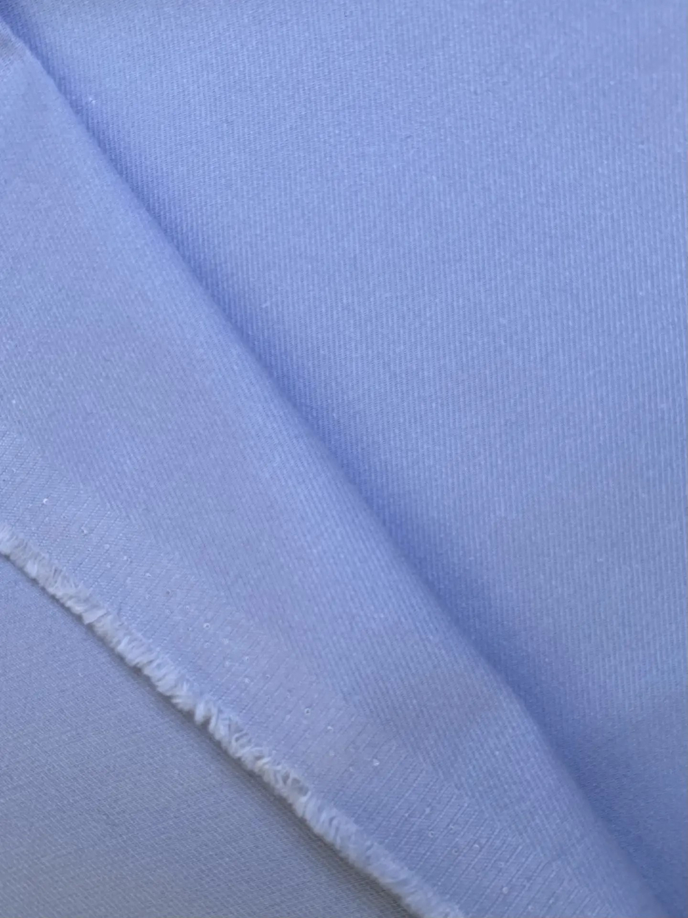 Коттон брючный, голубой twill satin, хлопок с эластаном