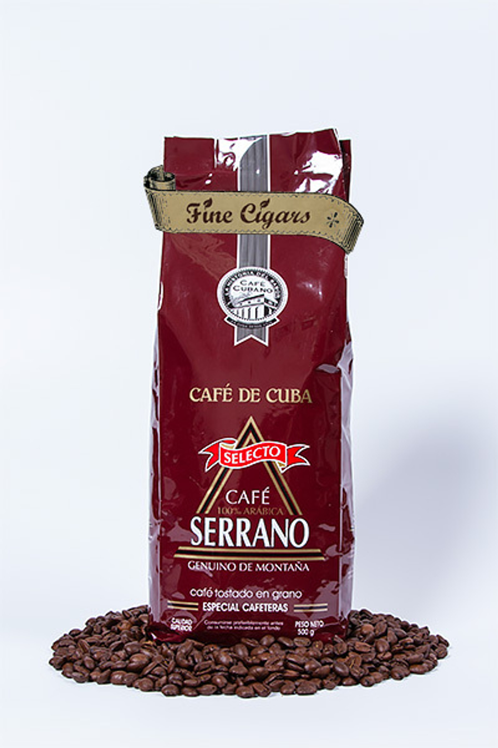 Serrano - кубинский кофе в зёрнах, 500 г
