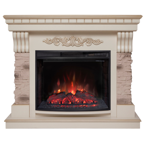 Каминокомплект Real Flame Marseilles WT с очагом Evrika 25,5