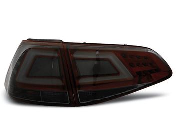 Задние фонари smoke red led bar VW Golf MK7