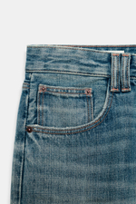 ДЖИНСОВЫЕ ШОРТЫ TRF СО СРЕДНЕЙ ПОСАДКОЙ И РАЗРЕЗАМИ — ZARA