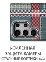 Дизайнерский чехол для SAMSUNG GALAXY S24 ULTRA с камерой-подставкой и MagSafe