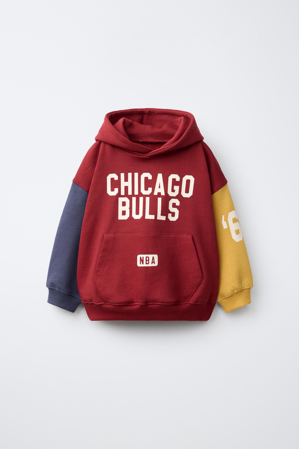 ZARA ХУДИ КОЛОРБЛОК NBA — CHICAGO BULLS, КРАСНОВАТЫЙ