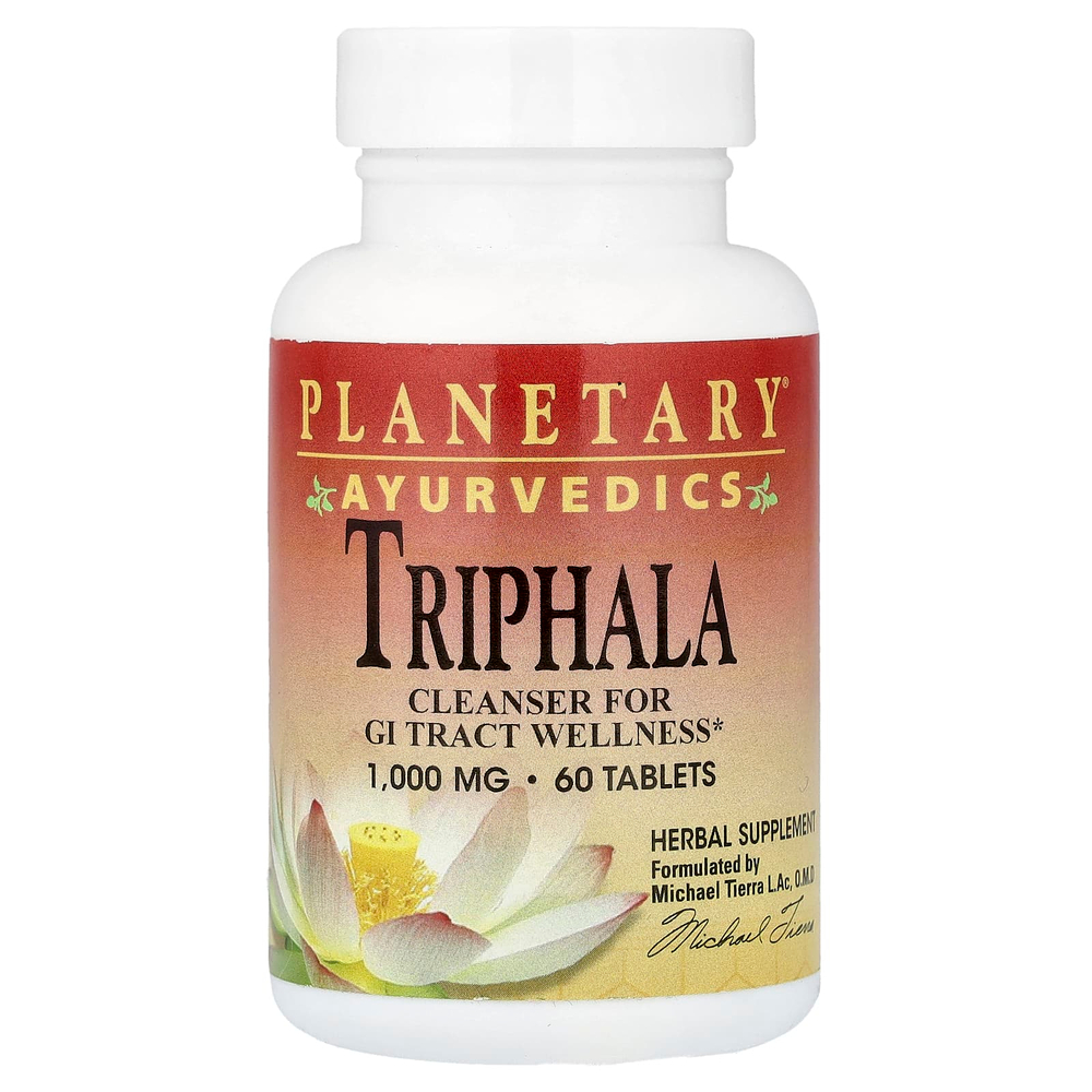 Planetary Herbals, Ayurvedics, трифала, 60 таблеток