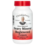 Christopher's Original Formulas, смесь тяжелых минералов и женьшеня, 100 вегетарианских капсул