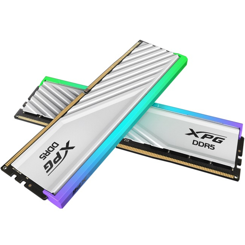Оперативная память DIMM DDR5 32Gb, 6000Mhz, 2x16Gb, ADATA XPG Lancer Blade RGB White (AX5U6000C3416G-DTLABRWH)