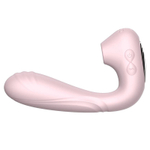Розовый вибратор для точной стимуляции клитора и точки G Secwell Suction Vibrator Delight Come Alive SW1059