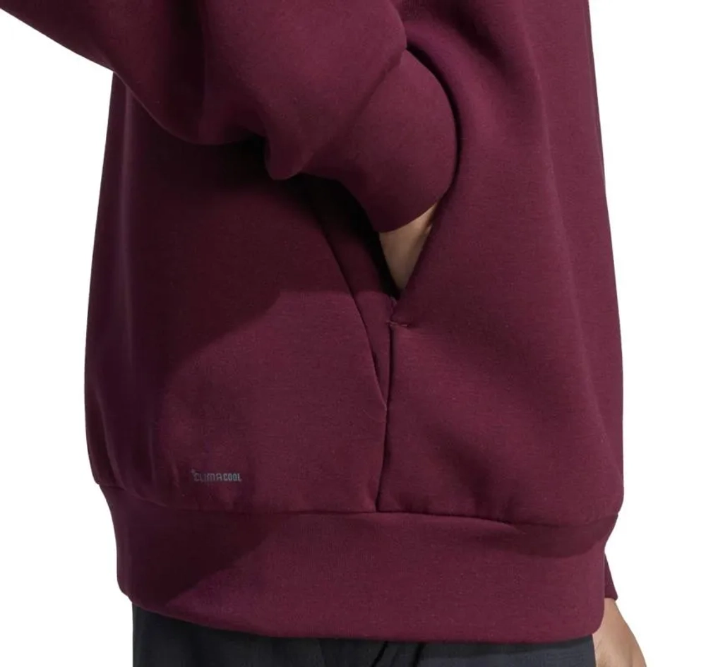 Мужская теннисная кофта Adidas Cover Up - maroon