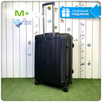 Средний чемодан Mironpan Model H, Черный, с расширителем
