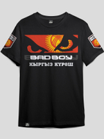 Футболка Bad Boy World КЫРГЫЗ КҮРӨШ  черная