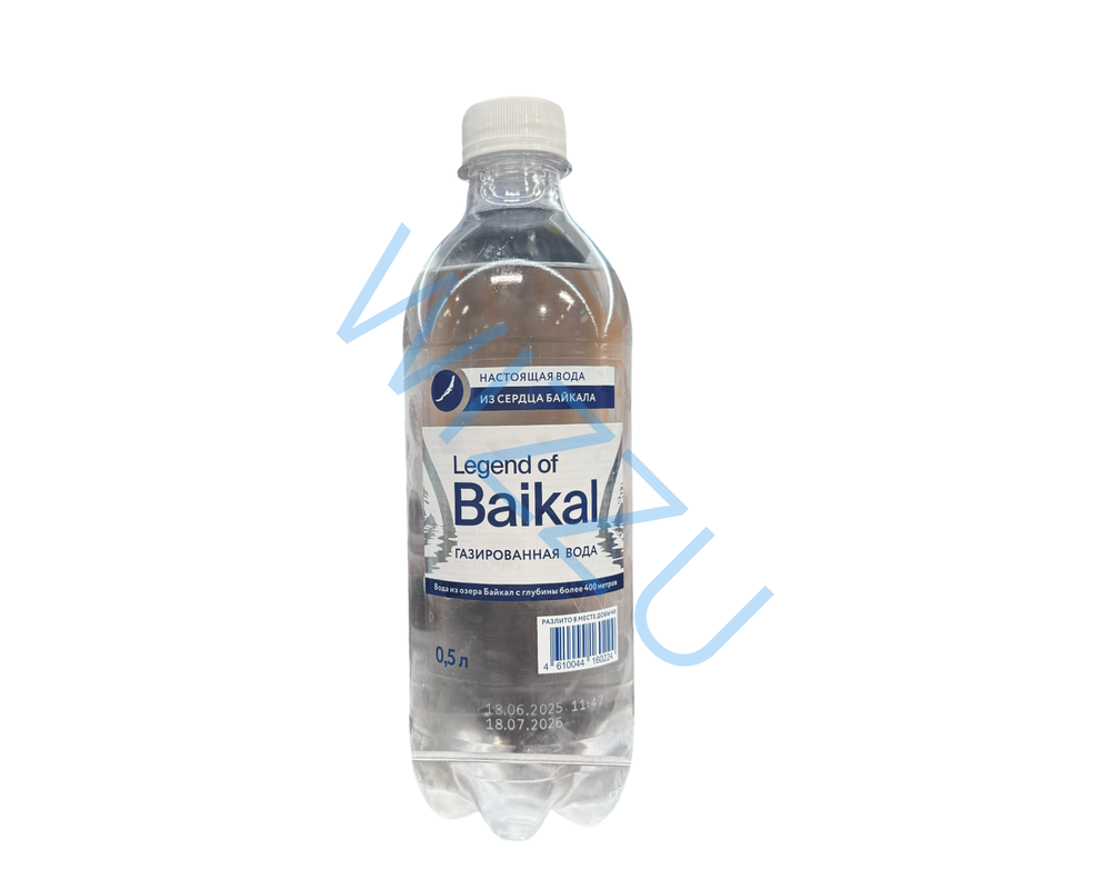 Вода Legend of Baikal газированная 0,5л