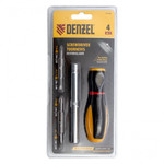 Отвертка комбинированная, SL3/16"-PH1, SL1/4"-PH2, 3-х компонентная рукоятка// Denzel