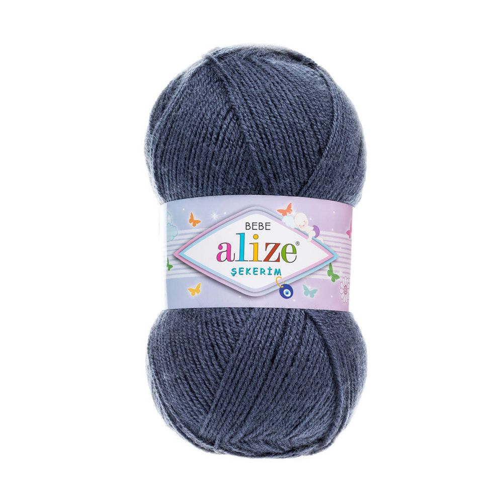 Пряжа Alize (Ализе) Sekerim Bebe / уп.5 мот. по 100 г, 320 м, 353 джинс