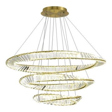 Светильник подвесной LED 97W 4000K SL6204.301.03 латунь/прозрачный Ritorto ST-Luce