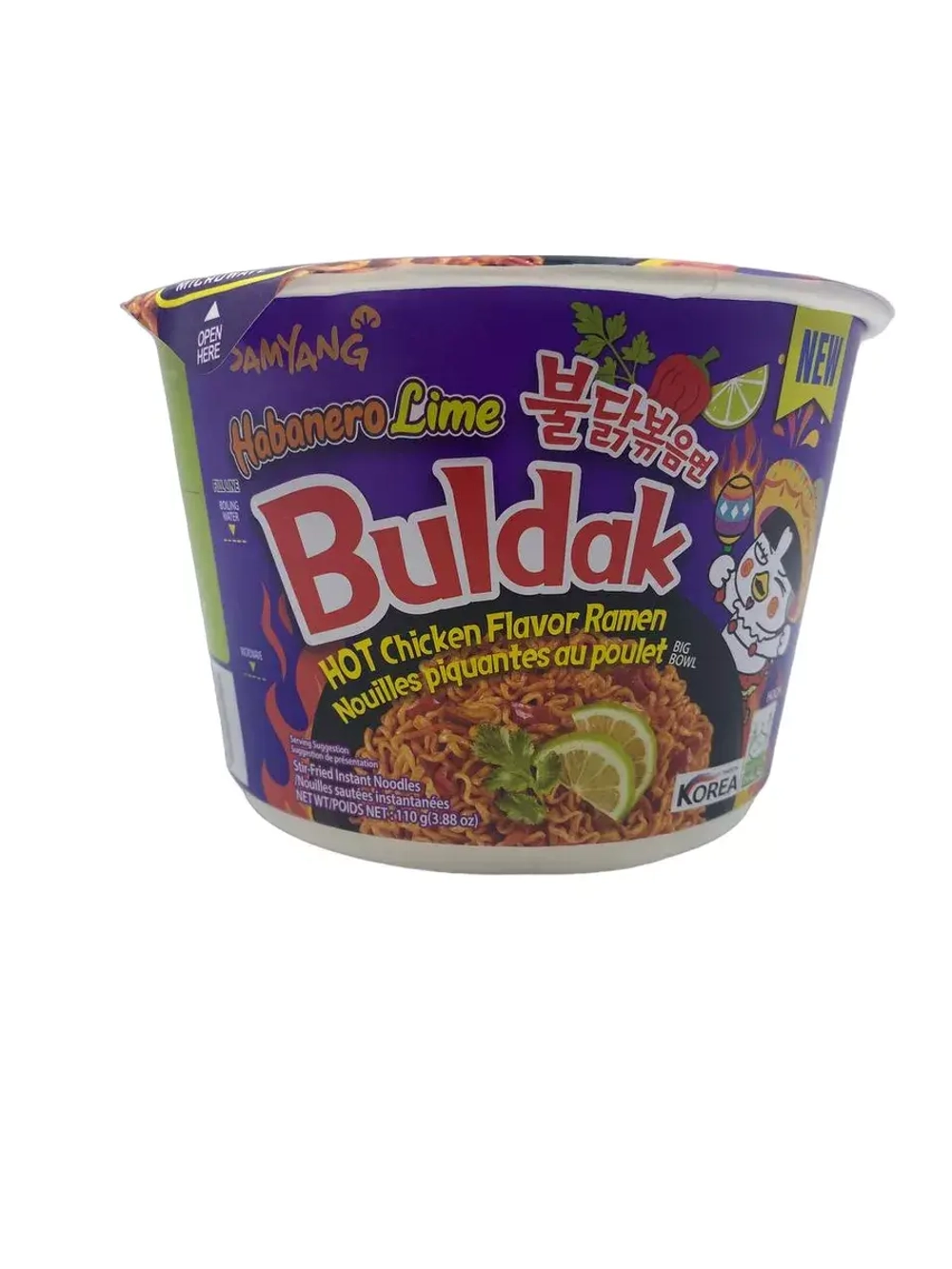 Лапша быстрого приготовления Buldak Habanero Lime