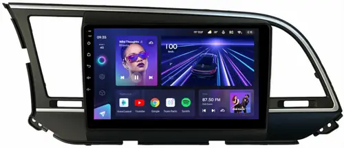 Магнитола для Hyundai Elantra 6 2016-2018 (штатная КЗВ, рамка тип 1) - Teyes CC3 монитор 9" QLED на Android 10, Быстрая, CarPlay, 4G SIM-слот