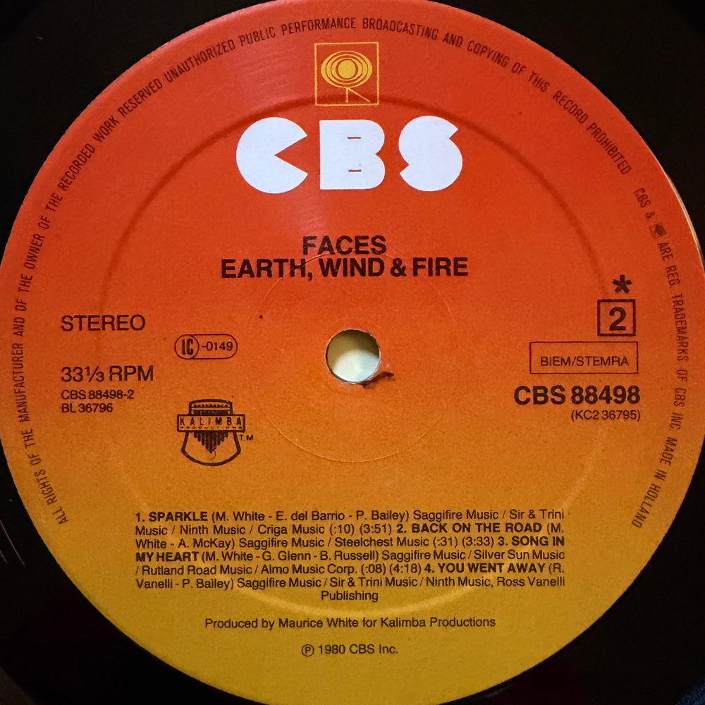 Earth, Wind & Fire - Faces 2LP (Голландия 1980г.)