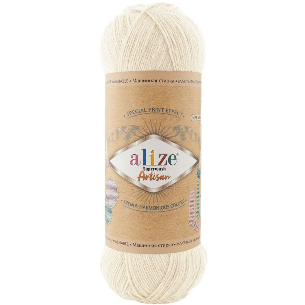 Пряжа Superwash Artisan, 100г, 420м, 75%шерсть, 25%полиамид (цена за 1 шт)
