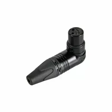 Neutrik NC3FRX-BAG кабельный разъем XLR female угловой, черненый корпус