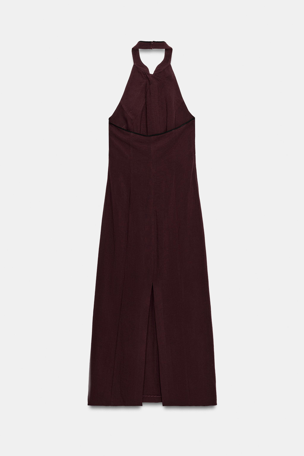ПЛАТЬЕ-ХАЛТЕР С ДЕКОРАТИВНЫМИ ЗАСТЕЖКАМИ — ZARA