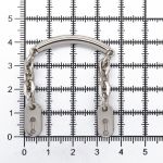 Цепочка-вешалка для одежды 105х7 мм, металл, Nickel серебро, никель, 2 шт, MB196