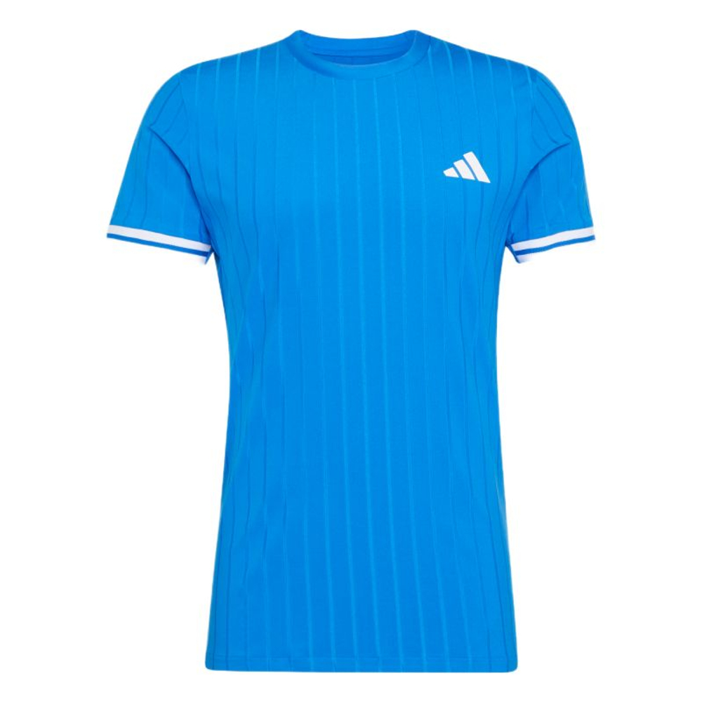 Мужская теннисная футболка Adidas Tennis Climacool Freelift Pro - glow blue