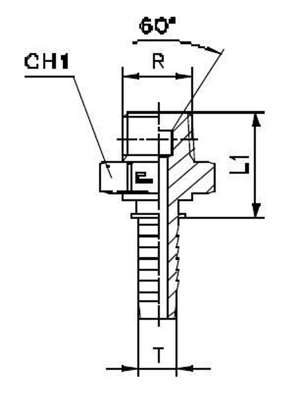 Фитинг DN 10 BSPT 1/2