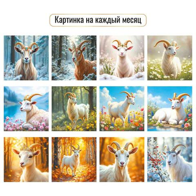 Календарь на скрепке 290х290 2027 "Символ года" 10300 (Квадра)