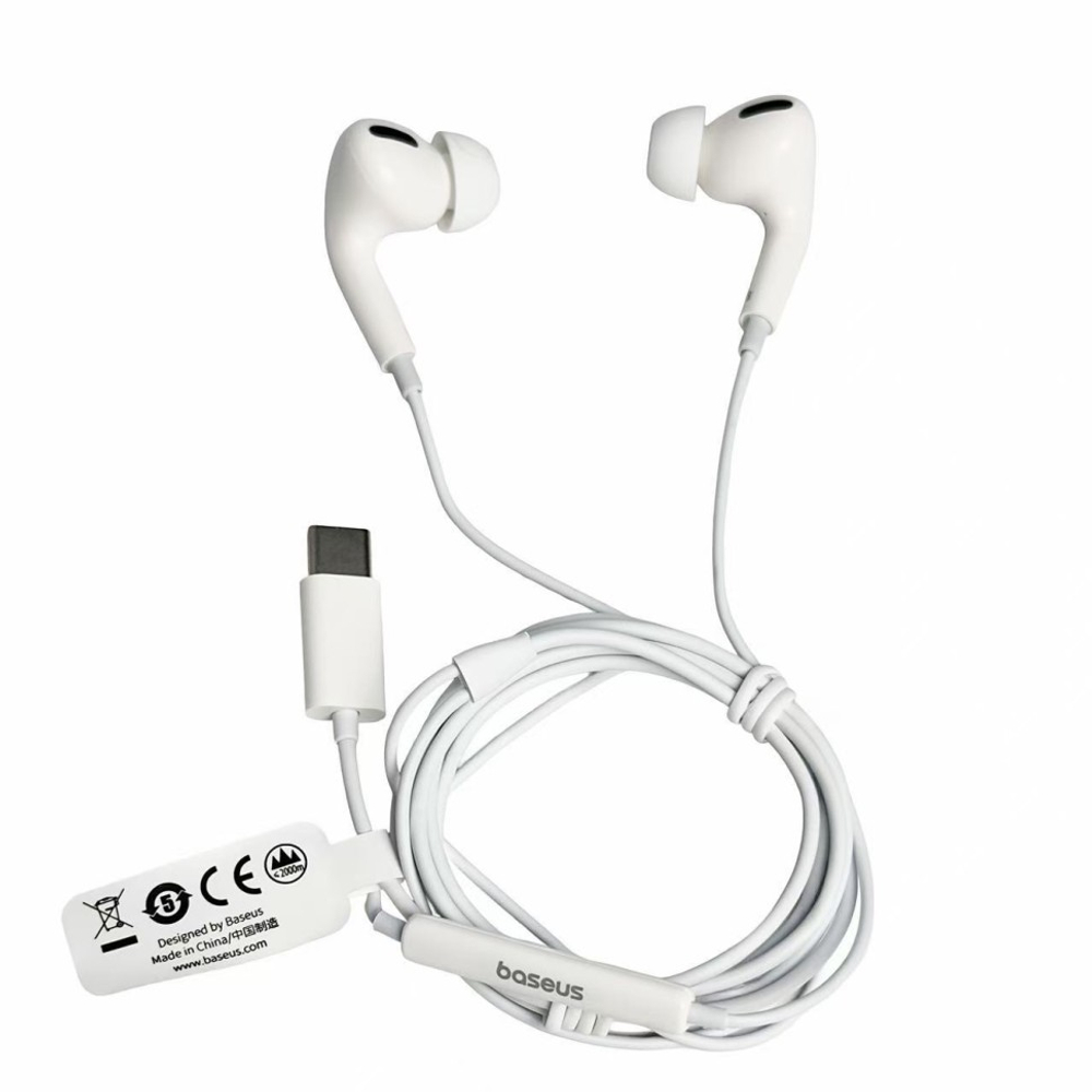 Стереонаушники с микрофоном Baseus Encok CZ18 Type-C белые