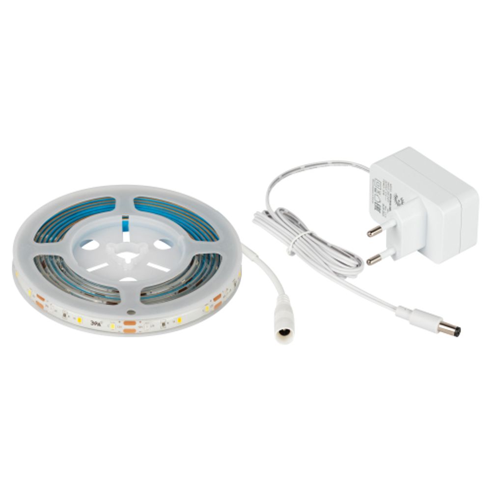 Светодиодная лента для растений ЭРА FITO-Strip Light-Rа90-27W-3m-12V-IP65 полного спектра 3м IP65 с адаптером 12V | Светодиодные ленты для растений