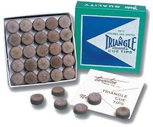 Коробка наклеек для кия "Triangle"12,5 мм (50 шт)