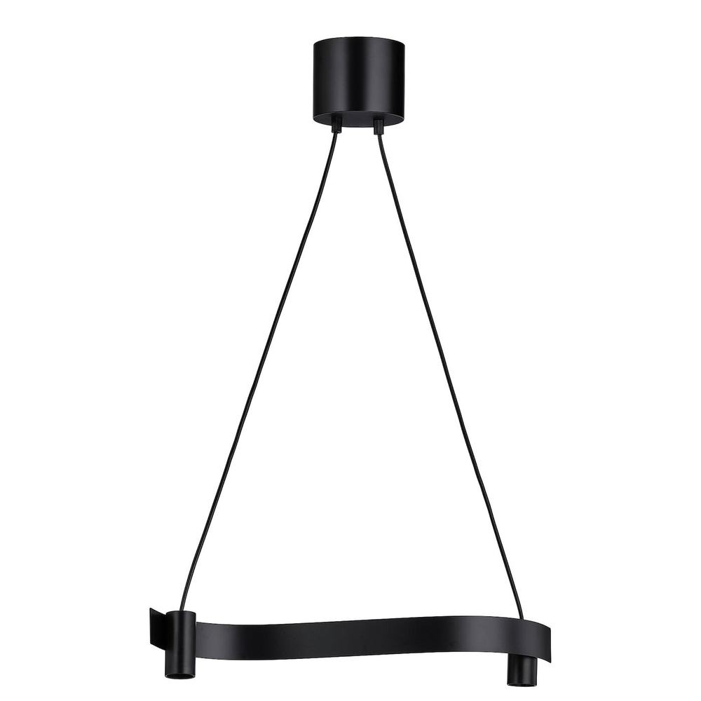 IKEA ACKJA  (ИКЕА АСКЙА)  -  Подвесной светильник, волна/черный, 60 см
