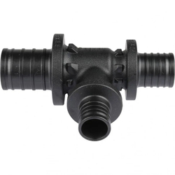 Тройник для PE-X труб аксиальный PPSU Дн 25х16х20 переходной RAUTITAN PX Rehau 11600831001