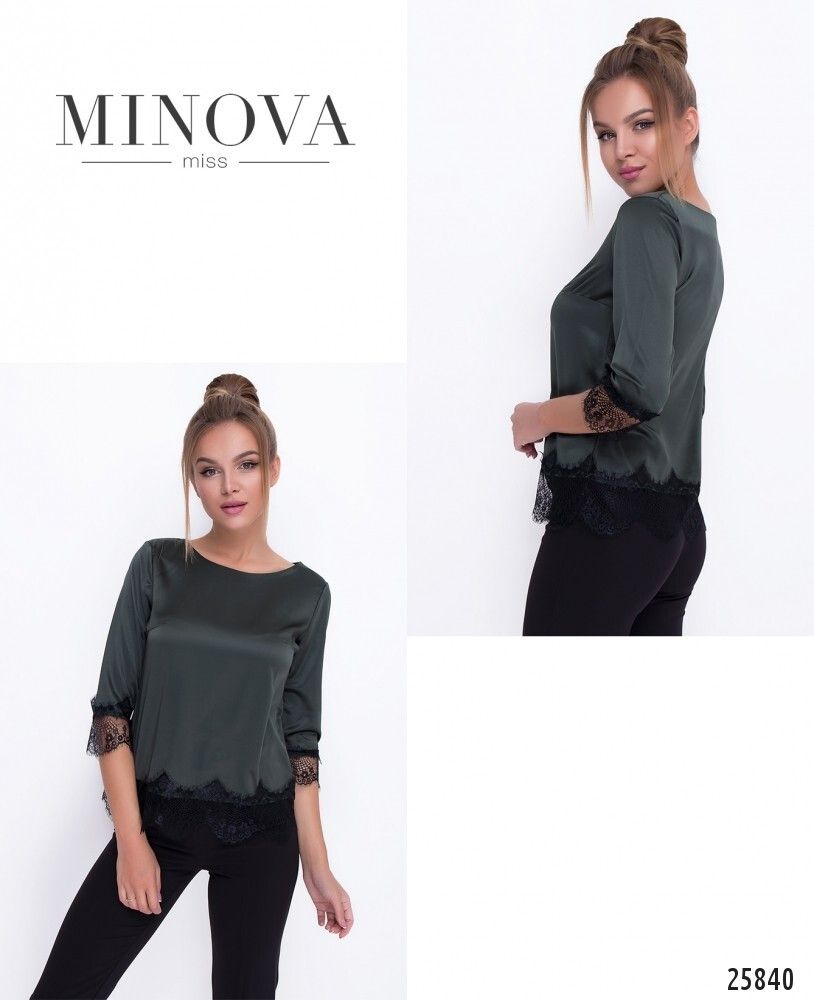 Блуза 1056-хаки Minova Блуза 1056-хаки Minova