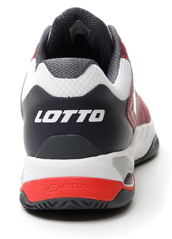 Мужские кроссовки теннисные Lotto Mirage 100 Clay - red poppy/all white/asphalt