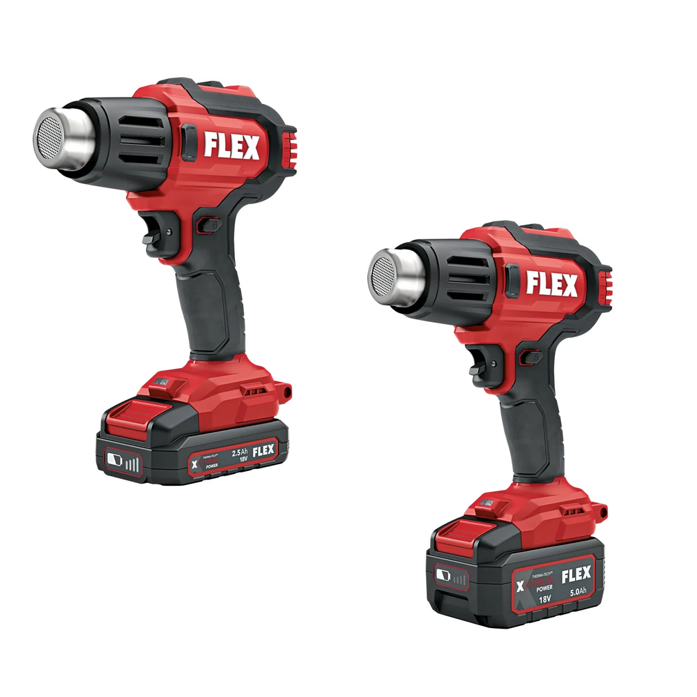 Новинка! Аккумуляторный фен FLEX HG 530 18, 2 уровня температуры 260 и 530°C, 2 настройки воздушного потока 531493