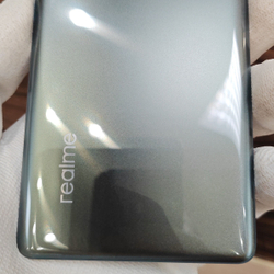 Задняя крышка для Realme GT 6 Original (заднее стекло) цвет: Серебристый / Зеркальный серебряный