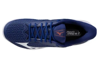 Мужские кроссовки теннисные Mizuno Wave Exceed Tour 7 CC - beacon blue/white/lava orange