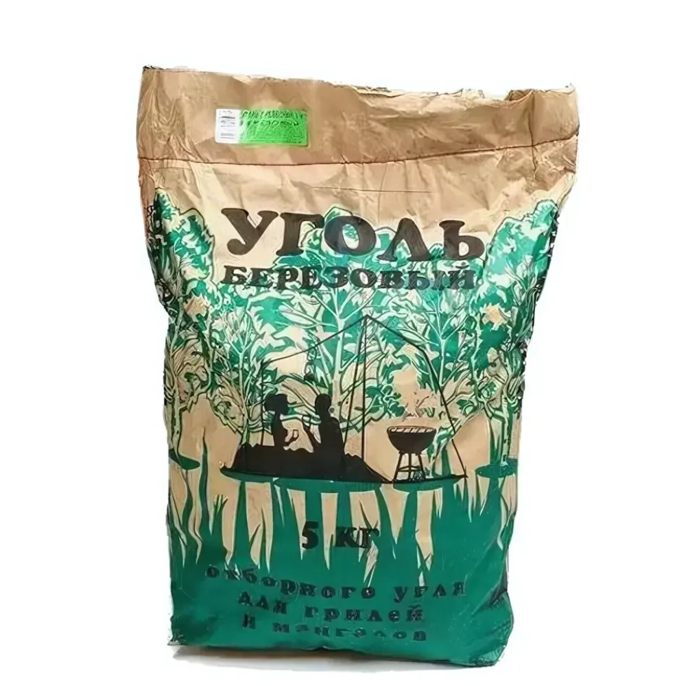Уголь березовый, 5 кг Шалинский